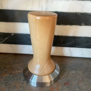 58mm Wooden Coffee Tamper with Stainless Steel Base